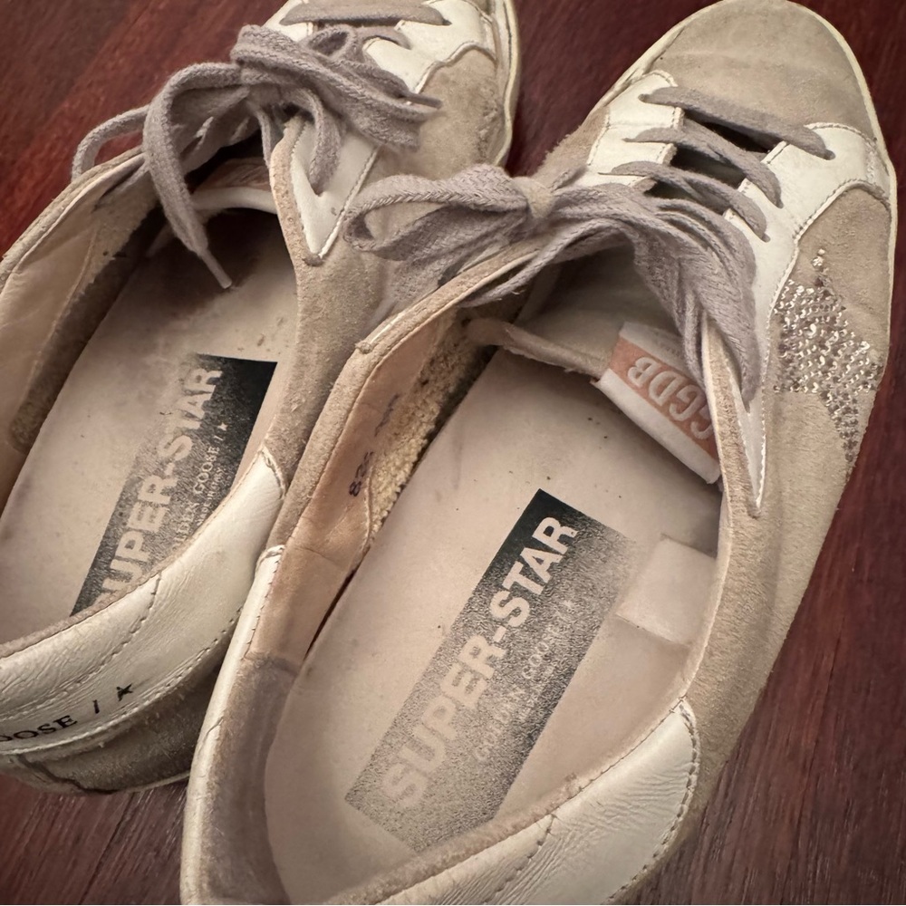 Golden Goose Superstar Swarovski Crystal Suede Sneakers - Picture 12 of 16